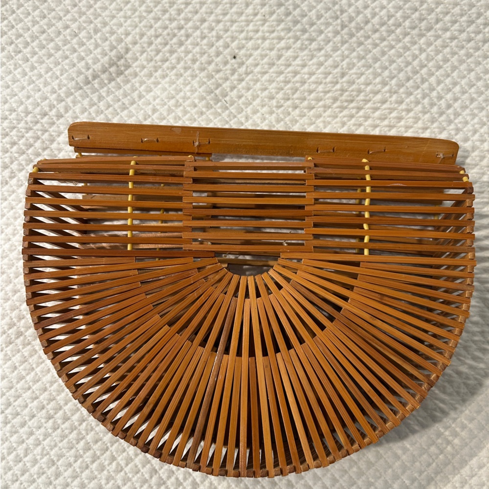 Wicker or Wooden clutch